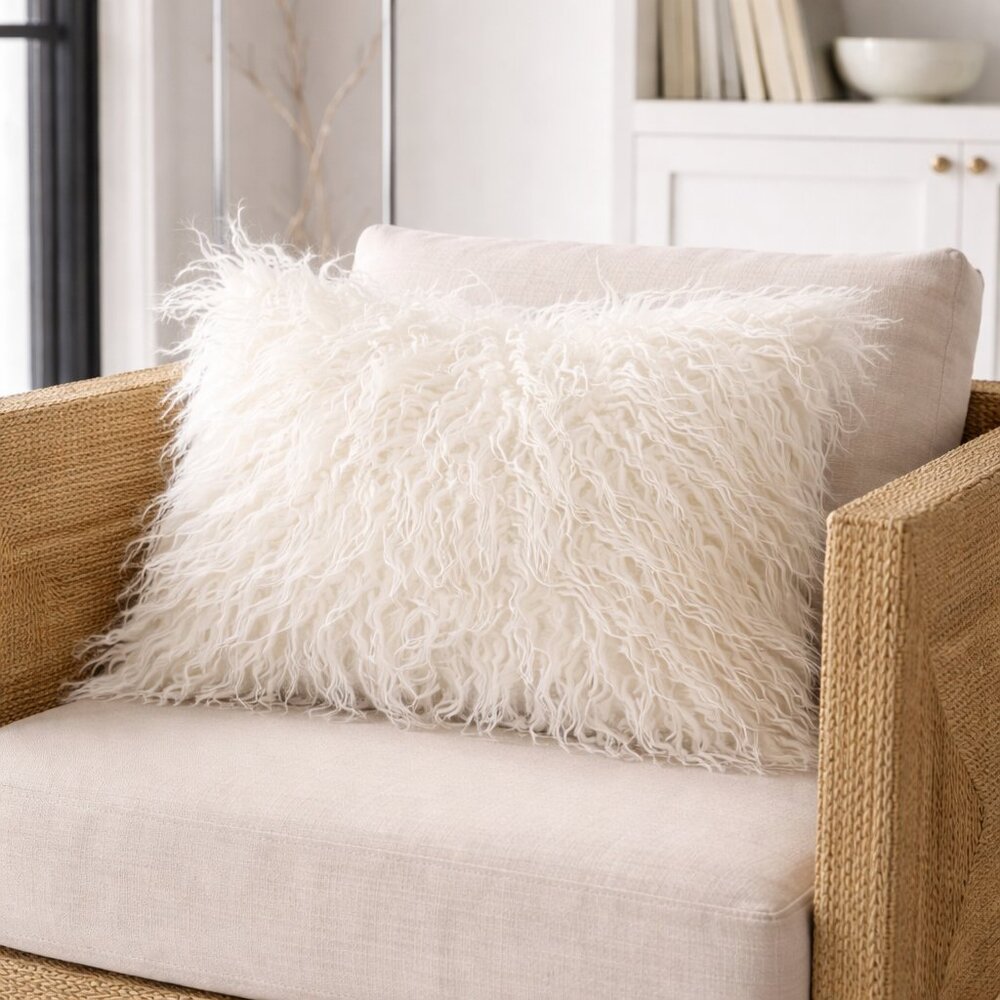 4/$25💤 Faux Furry Rectangular Pillow